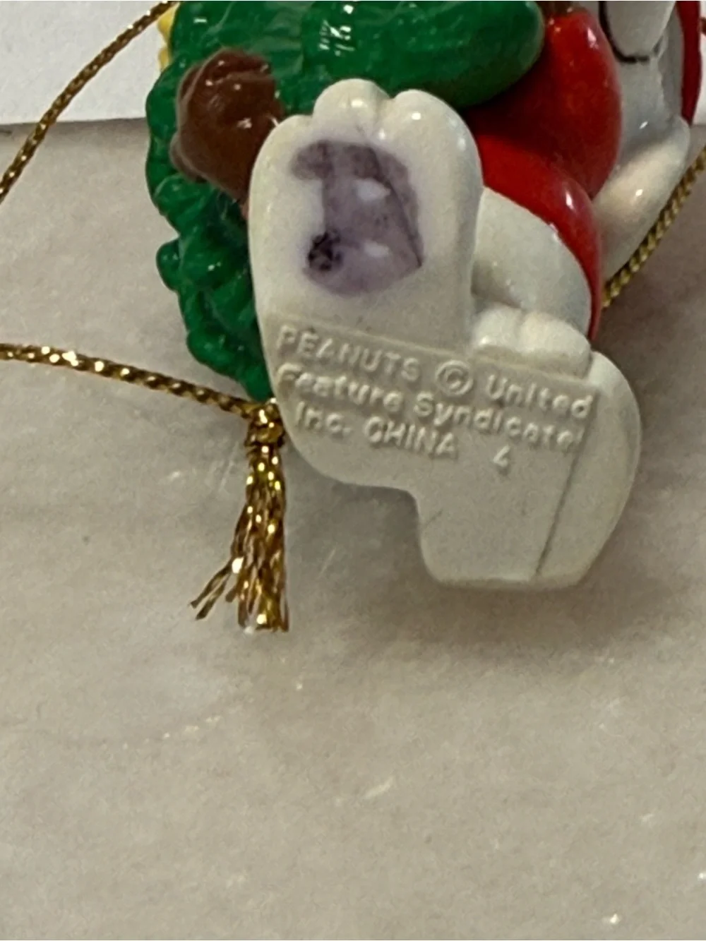 Peanuts Snoopy Christmas Ornament - Red Hat